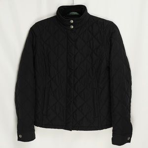 Lauren Ralph Lauren Petite Black Quilted Jacket